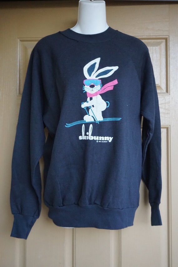 vintage skibunny 1984 sweatshirt sweater 80s 90s … - image 5