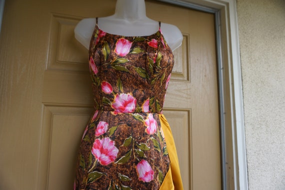 Long 1950s or 1960s 60s // shift dress // old hol… - image 1