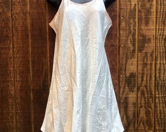 Vintage Oscar De La Renta Pink Label White Polyester Slip on Chemise,  Sleepwear Lingerie - Etsy