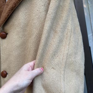 Men's long Pendleton High Grade Western Wear virgin wool large L insulated coat brown tan heavy warm 60s 70s 1960s 1970s zdjęcie 7