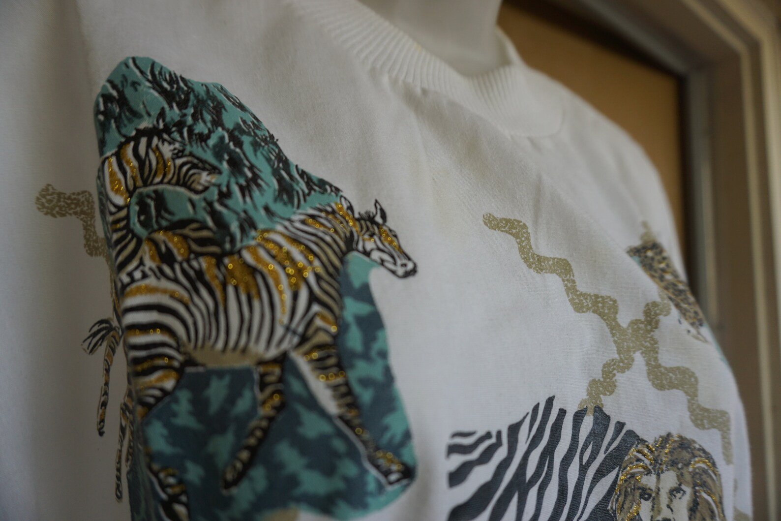 SAVANNAH OVERSIZED POPLIN SHIRT - LION CHEETAH ELEPHANT main image 0