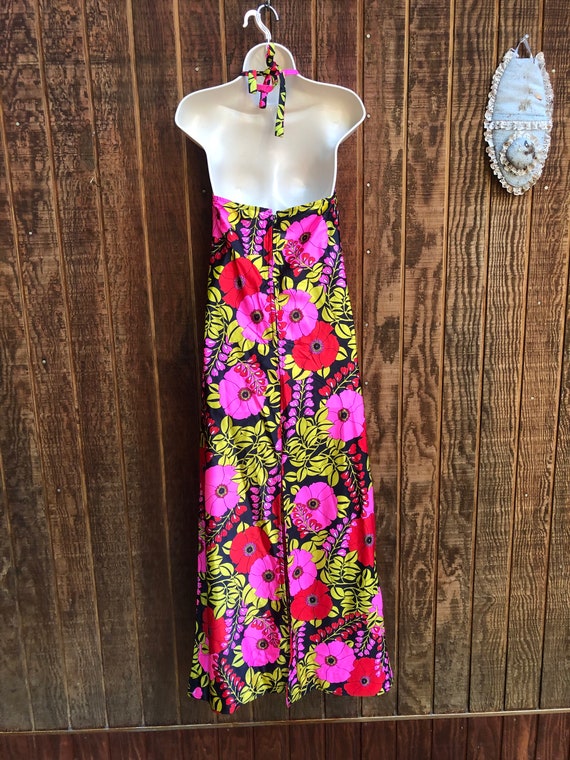 Vintage JC Penneys Swim Maxi Dress floral size la… - image 8