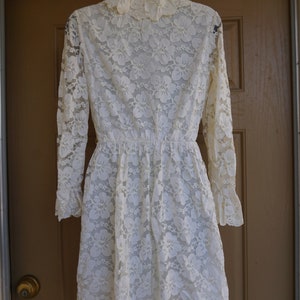 Vintage 60s 1960s dress lace Joseph Magnin image 5