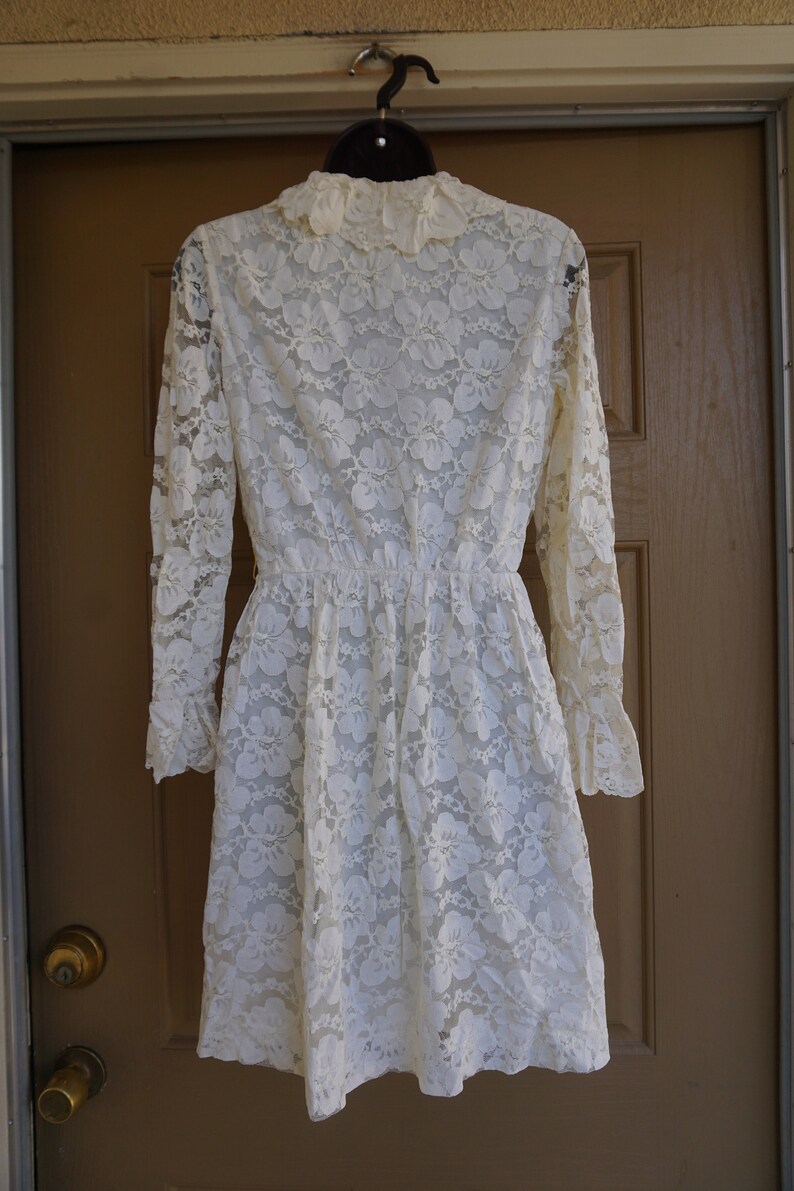 Vintage 60s 1960s dress lace Joseph Magnin image 5