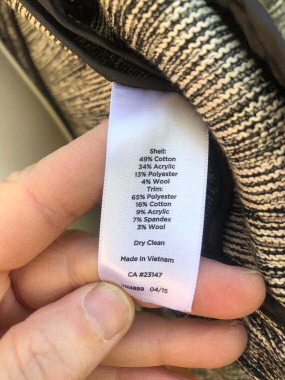 Talbots open front jacket size 2Xp gray and black… - image 7