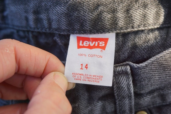 RARE zippered ankle Levis ultra high waisted gray… - image 10