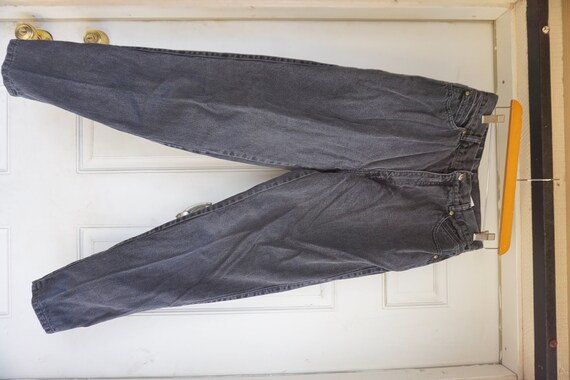 RARE zippered ankle Levis ultra high waisted gray… - image 3