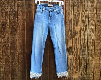 7 Seven for all Mankind Jeans Faded Blue Jeans size 24 small designer