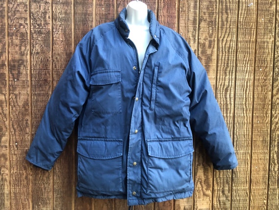 Eddie Bauer Goose Down Filled Feather Jacket Coat Mens Size Large Insulated Warm Winter Puffer Etsy
