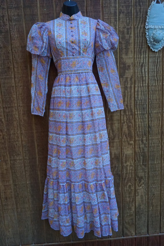 1970s vintage maxi floral dress small 70s - image 3