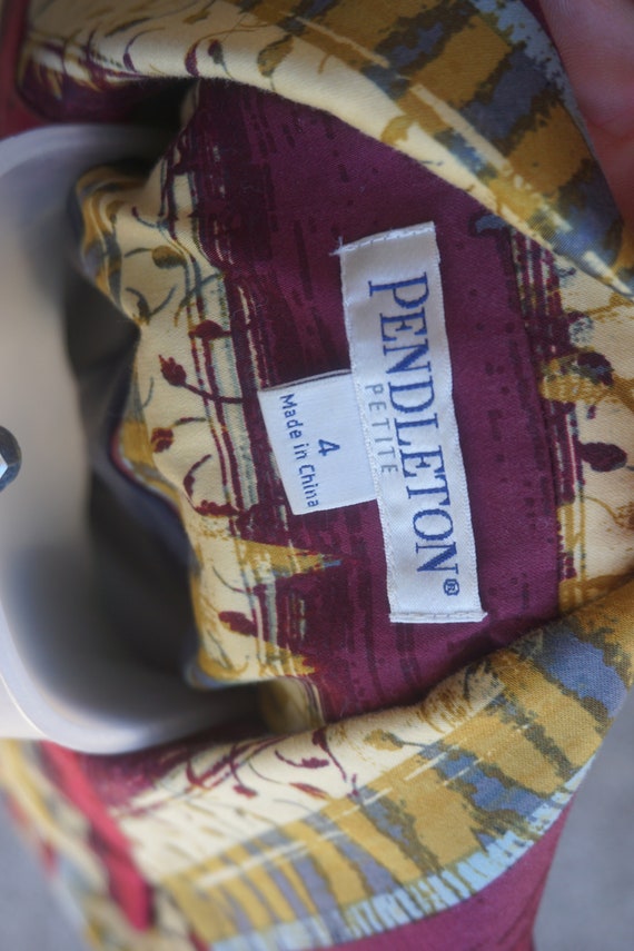 Vintage size 4 Pendleton two button fully lined j… - image 6