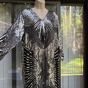 gold sequin batwing dress Ever-Pretty pretty KIRA|Plus Size Sequin Cape Sleeve V-Neck Summer Formal Wedding Guest Dress In Black Size 20