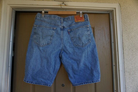 Levis Size 33 Vintage Blue Denim Jean Shorts - Etsy