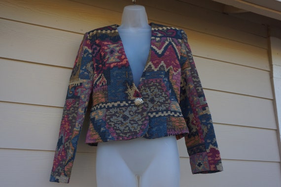 Deborah Murray Size small tapestry jacket - image 2