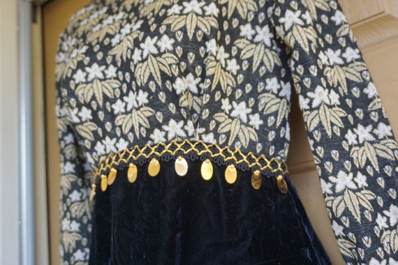 70s velvet maxi dress 1970s Bernie Bee