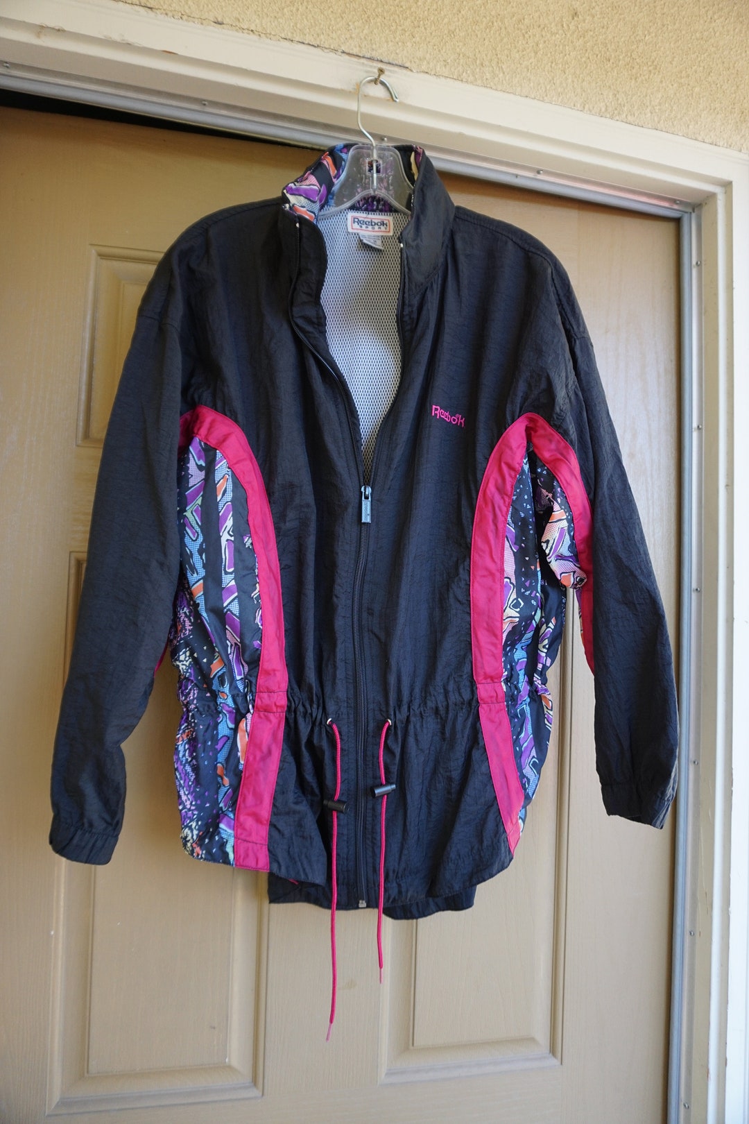 REEBOK Vintage 90s Windbreaker Jacket Size M Medium Great for - Etsy