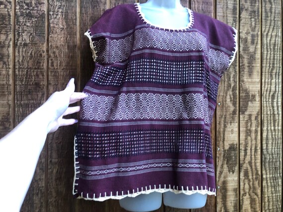 Guatemalan style thin woven shirt size large - image 3