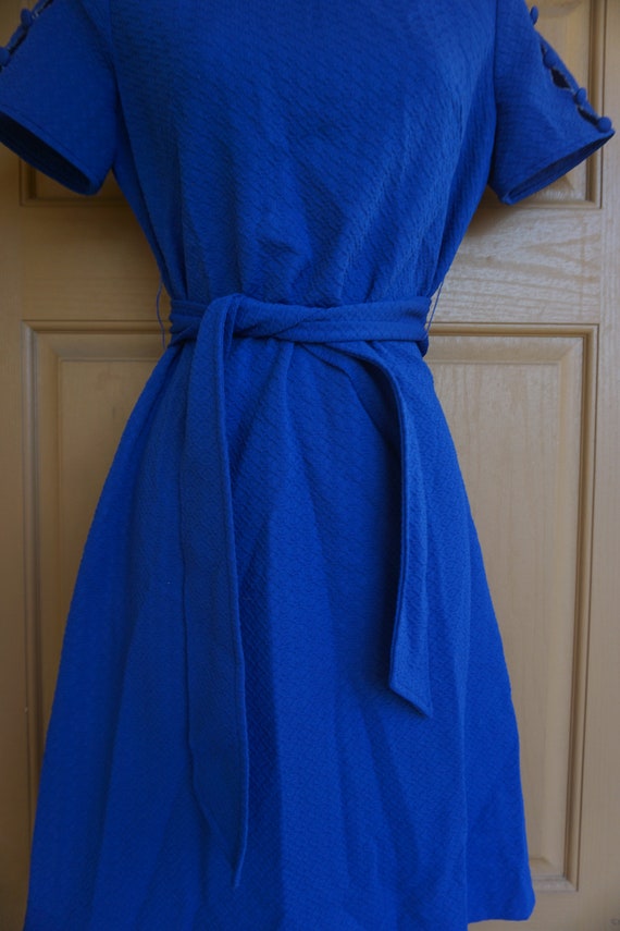 Vintage blue 1970s dress size medium to large - image 4