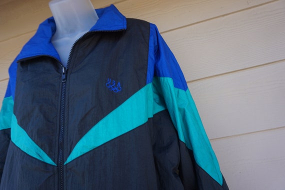 Vintage Olympic USA windbreaker jacket size Mediu… - image 2