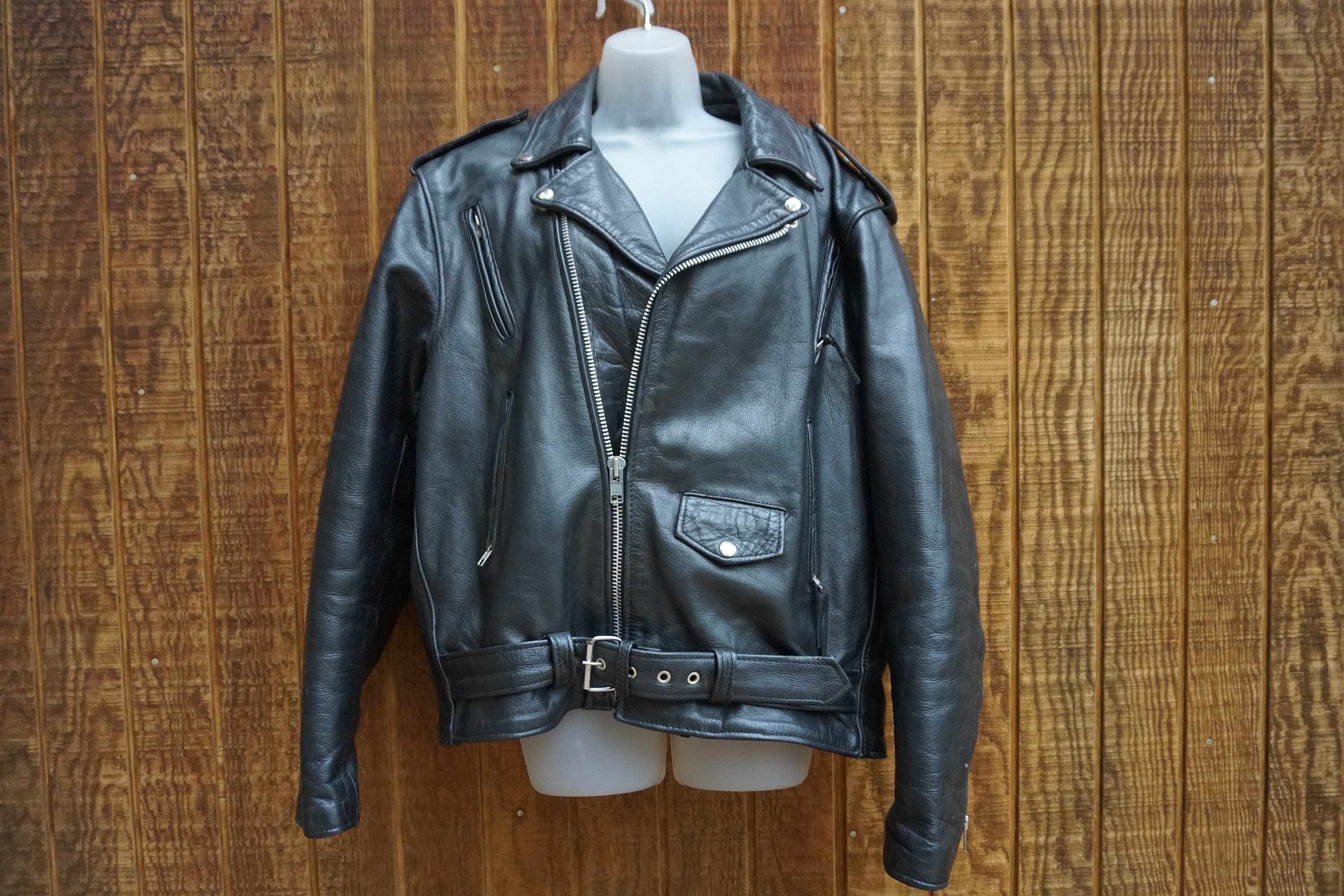 Leather Coat Mustang - Etsy