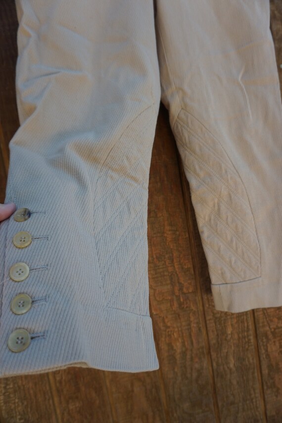 ALEXANDER MCQUEEN beige capri pants brown size 40… - image 5