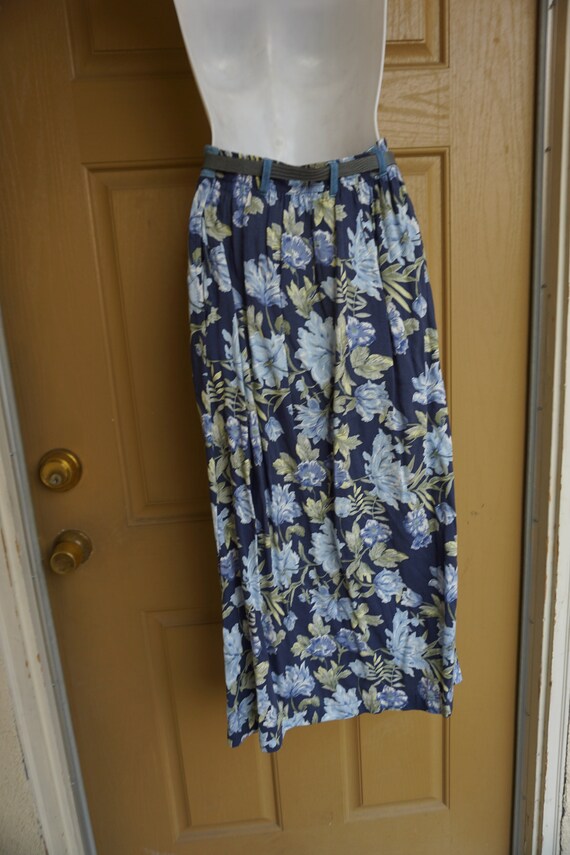 Vintage 80s  90s floral skirt size small - image 7