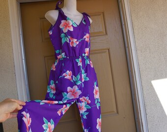 Girl Hawaiian Half Sleeve Stretchy Jumpsuit Romper in Mint Forest Girl Hawaiian Half Sleeve Stretchy Jumpsuit Romper in Mint Forest