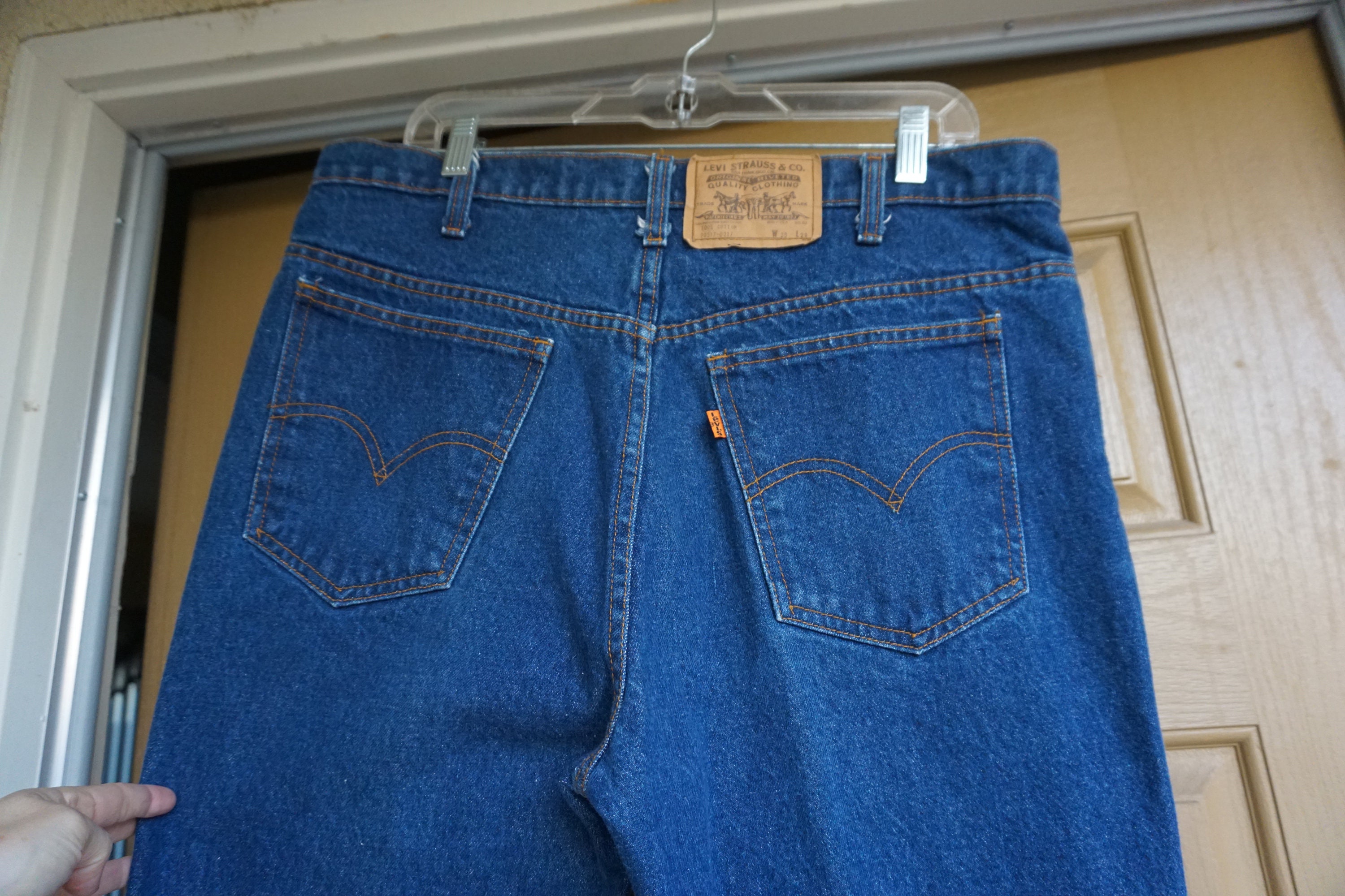 Levi's Denim Jeans Orange Tab 517 W38 X L29 20517 0217 - Etsy