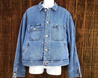 Vintage 90s DISTRESSED Polo Sport Sportsman Ralph Lauren Bomber