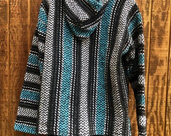 ジャケット・アウター 70s Mexican rug hoodie jacket baja1__69419__02854.1700605052