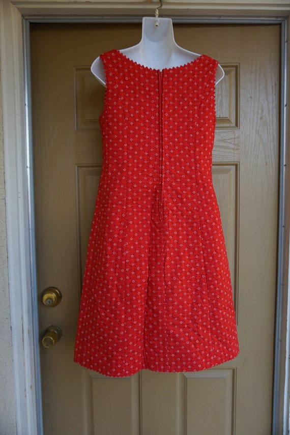 Quilted mini dress size medium textured handmade - image 8