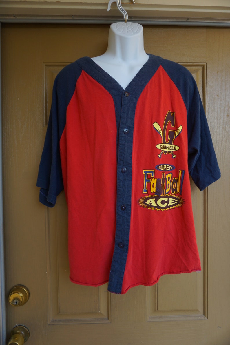 1978 Garfield Baseball Large L 1970s vintage shirt