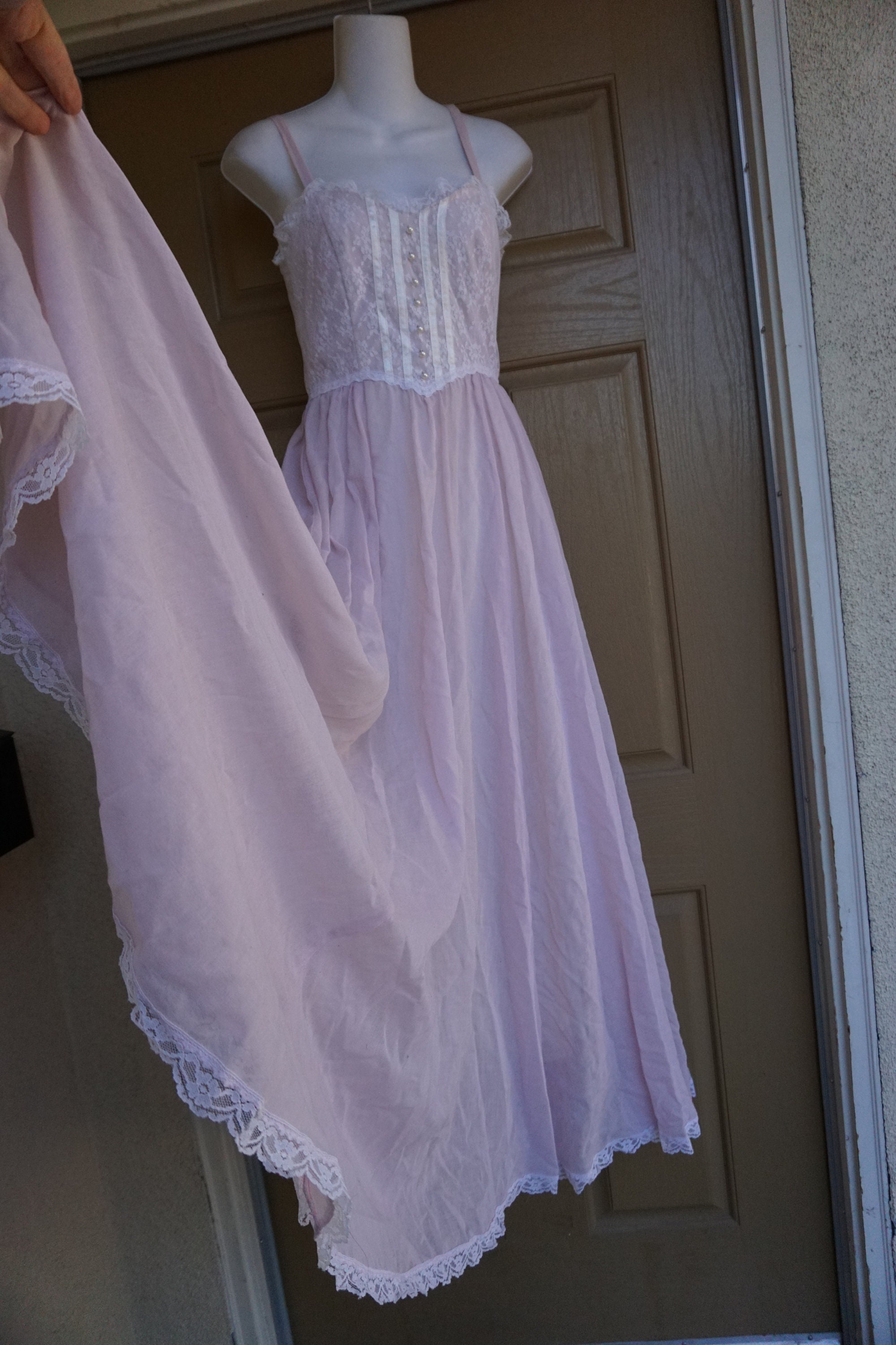 pastel pink sundress