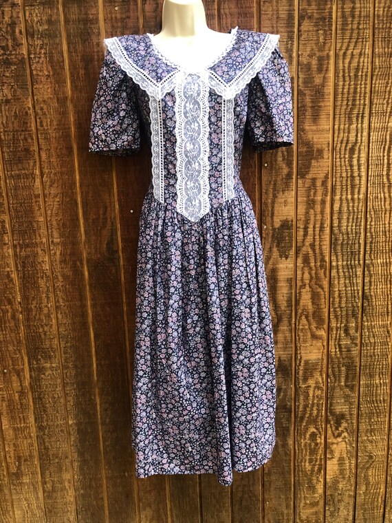 Gunne Sax Jessica McClintock 1980s 80s prairie dr… - image 3