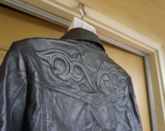 bebe genuine leather jacket