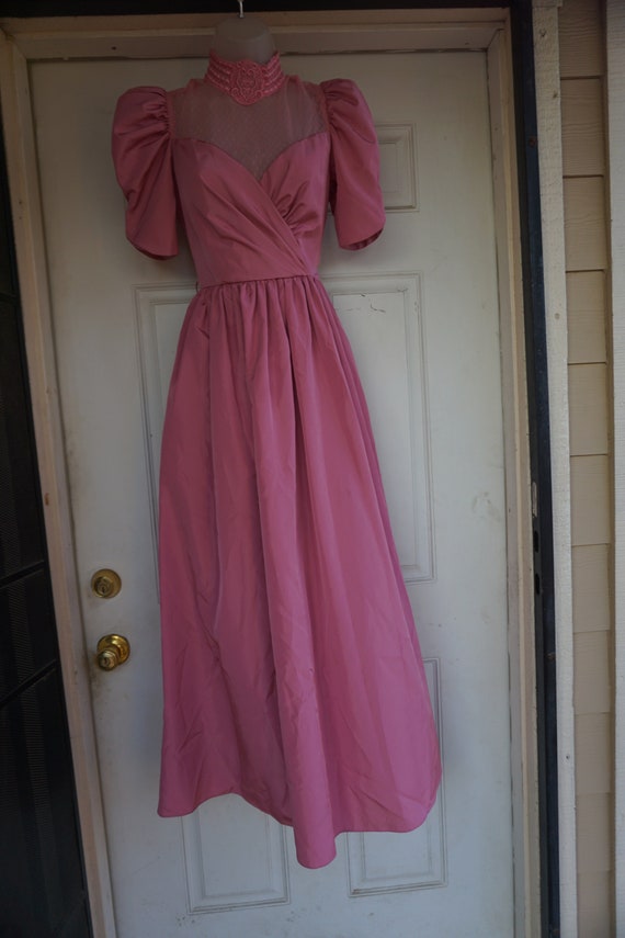 victorian style 1970s prairie gown size medium pr… - image 4