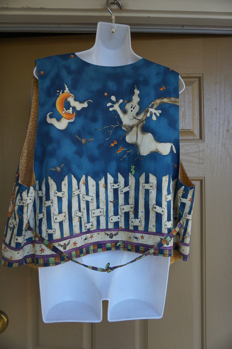 Halloween vest handmade extra large womens shirt top costume grandma party