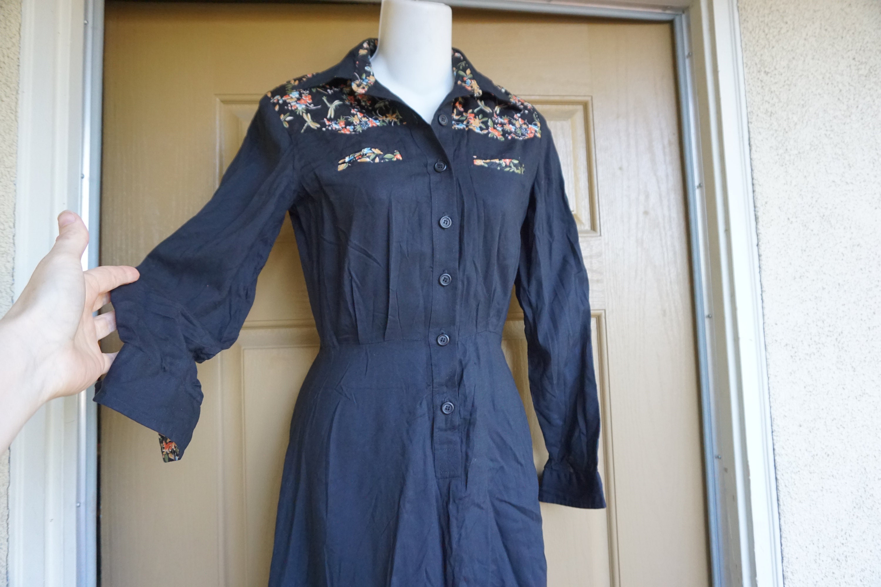 I magnin OOTHO Velour Top NAVY vintage 【公式通販】