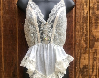 lingerie Size medium white