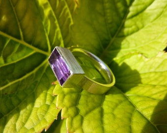 Ring Silber, Amethyst