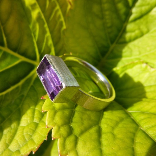 Ring Silber, Amethyst