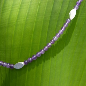 Necklace Amethyst, Silver image 3