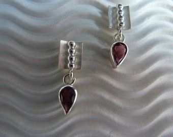 Earrings Silver, Tourmaline