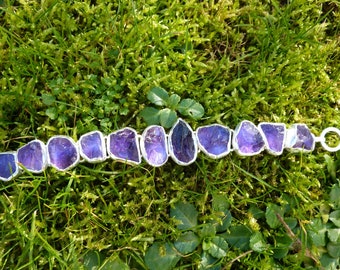 Armband Amethyst, Silber