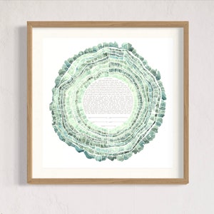 Ketubah - "sagebrush tree of life circle"