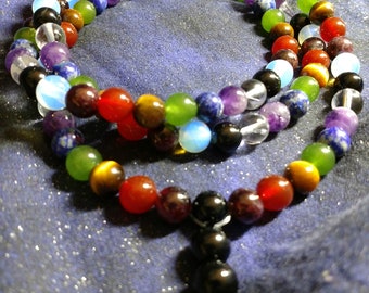 Night on the Mountain Mala Necklace