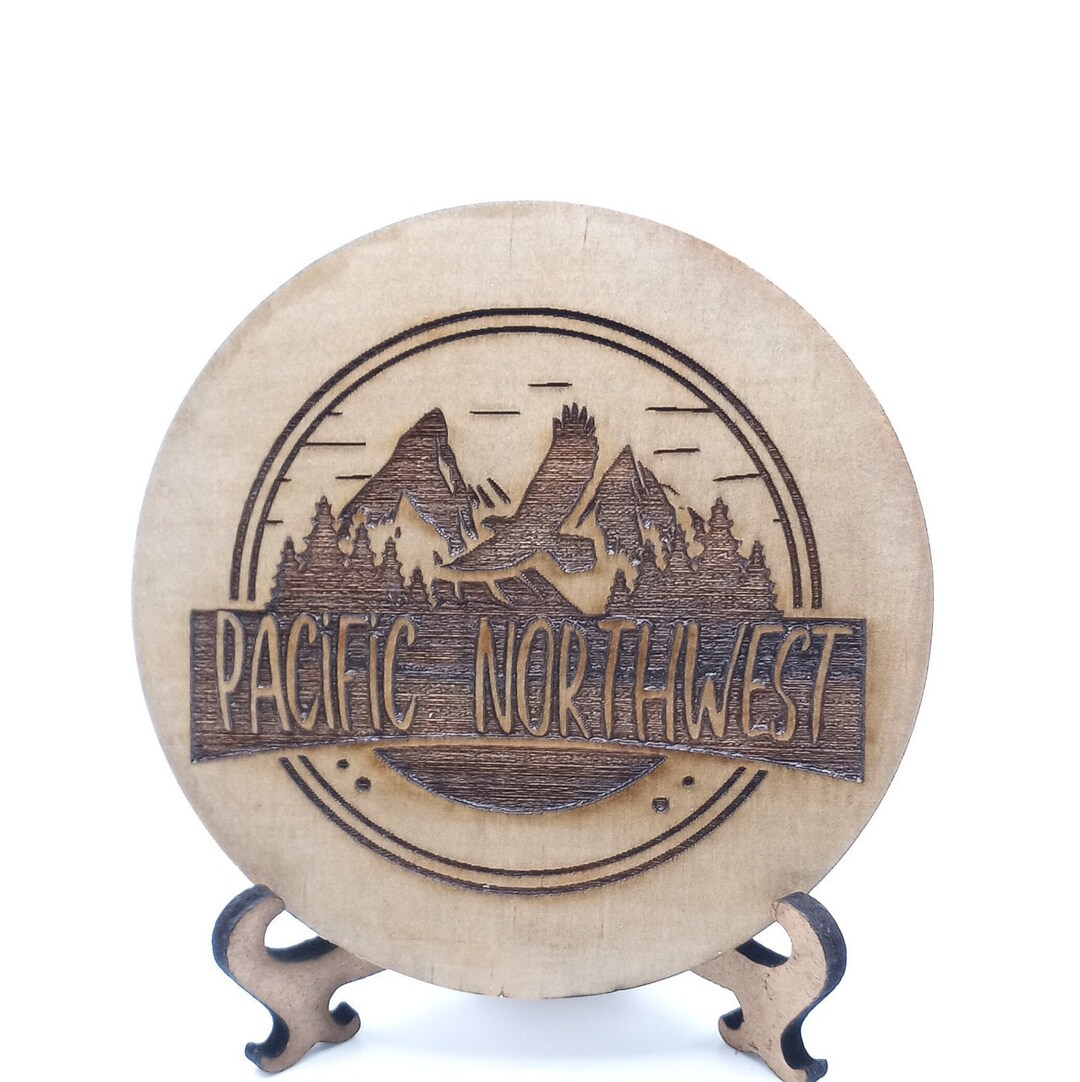 Disc Golf Mini Marker With Pacific Northwest Design Etsy