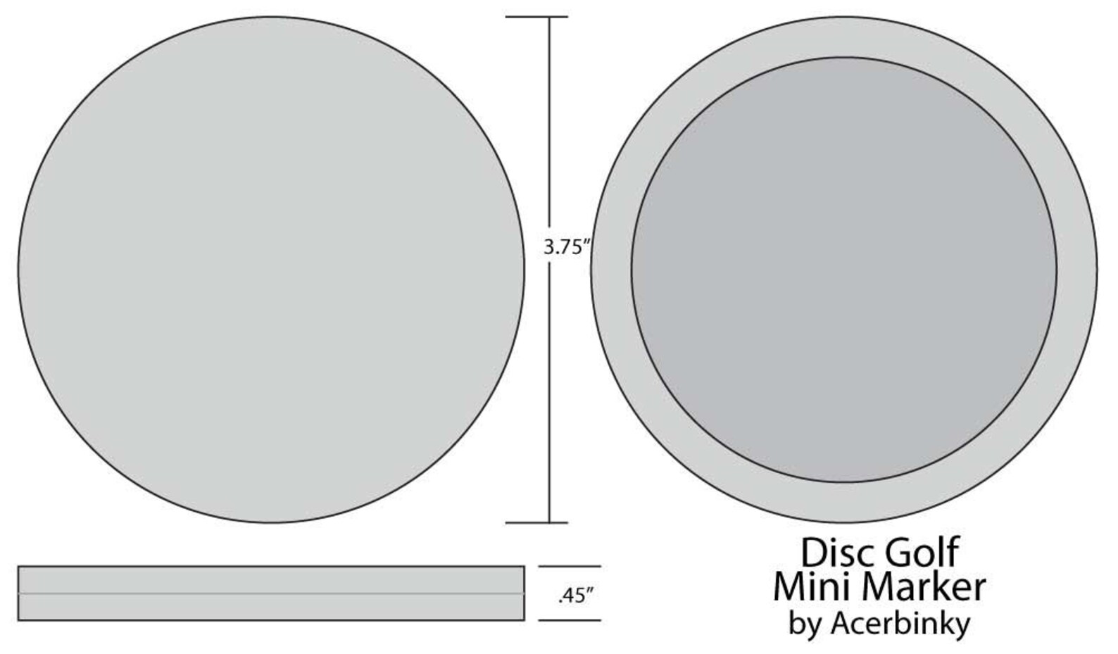 Disc Golf Mini Marker With Celtic Tree Design Etsy