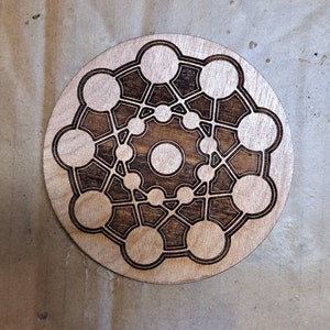 Disc Golf Mini Marker with focused energy inspired design