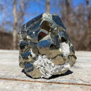 Pyrite Crystal Cluster - Raw Pyrite Specimen - Fool&#39;s Gold